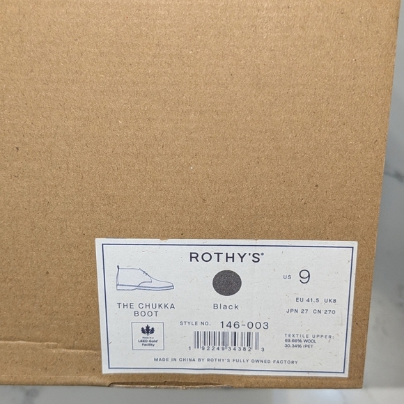 Rothy's The Chukka Boot In Black - Picture 11 of 11